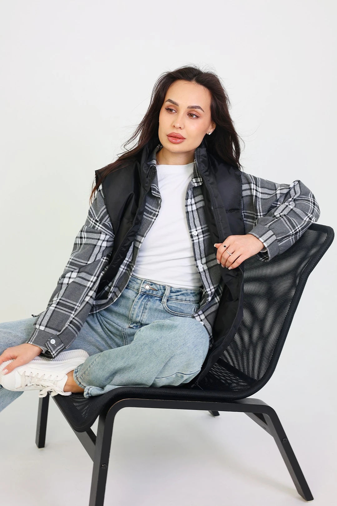 Жилет Оливер унисекс, однотонный черный#3