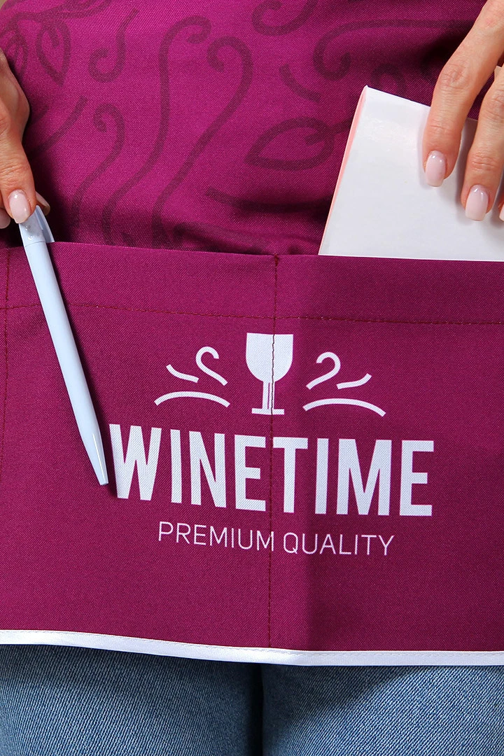Передник Милан из габардина с полной запечаткой "WINETIME"#5