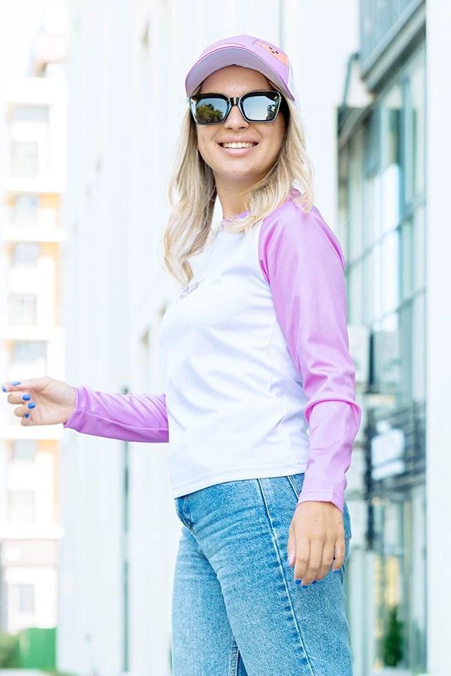 Лонгслив Спэйс Плюс женский с полной запечаткой (полиэстер)#3