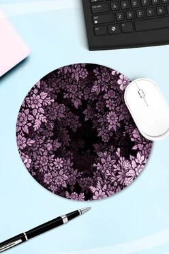 Купить коврик для мыши круглый с принтом "Flower"