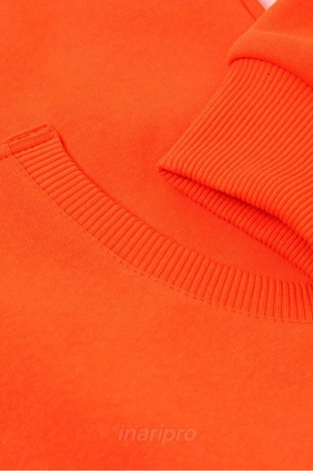 Худи Майк из футера унисекс, однотонный оранжевый#3