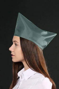 Пилотка Пионер из цветного шелка, однотонная#2