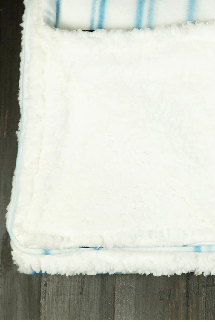 Плед Слипи флисовый 120х140 см (двухслойный), с принтом "Sea wave"#1