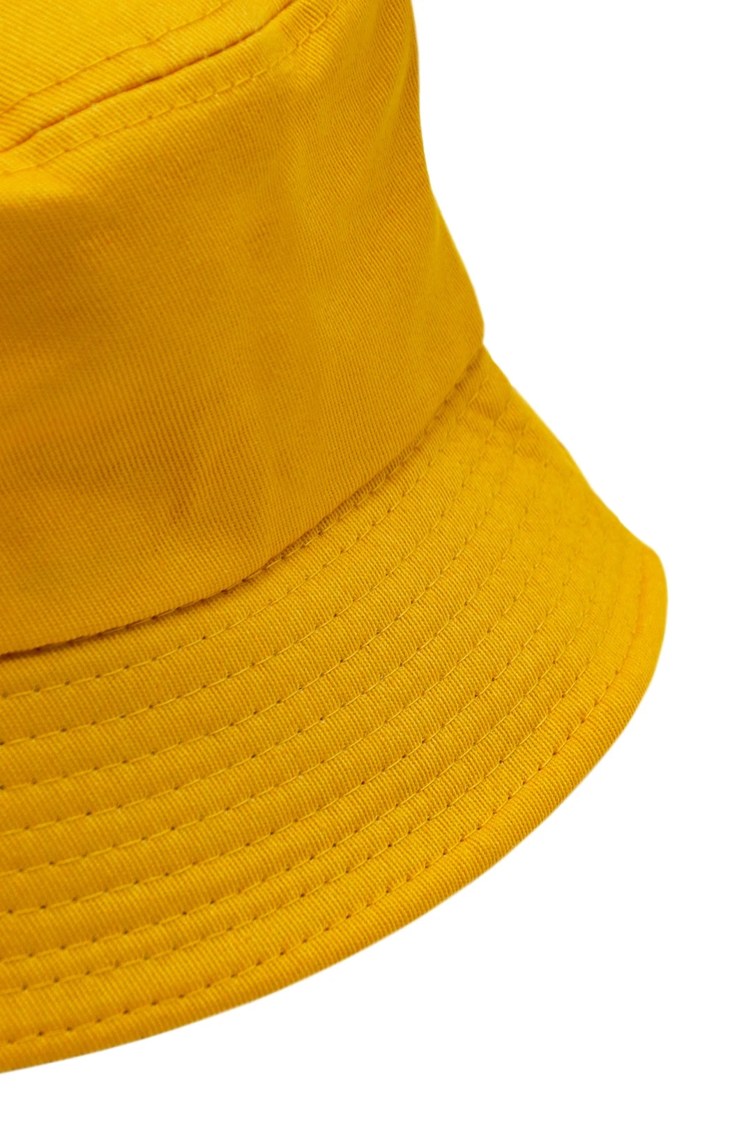 Панама Мадрид из греты с узкими полями, однотонная желтая#1
