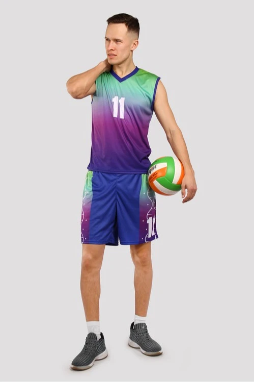 Волейбольная форма Изи мужская с полной запечаткой#4