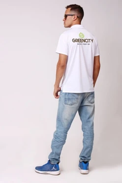 Поло Марс унисекс из примы, белая#2