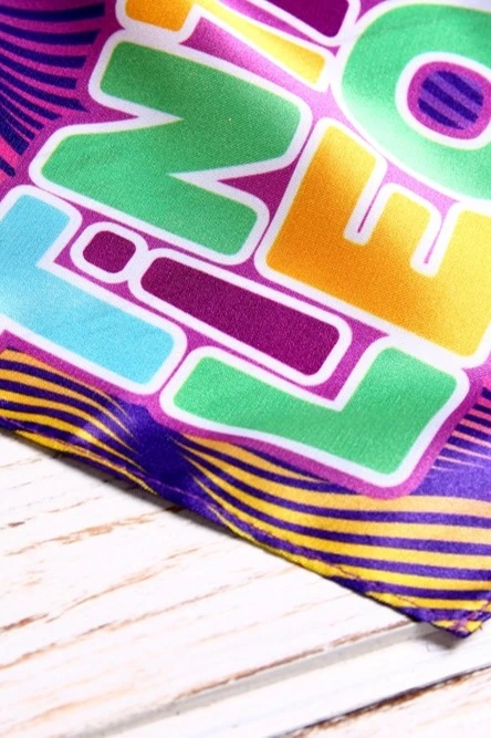 Шарф однослойный легкий 15х100 см, с полной запечаткой "Tino Leo"#4