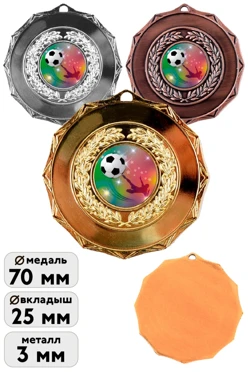 Купить Медаль МК202 70мм с шильдом 25мм