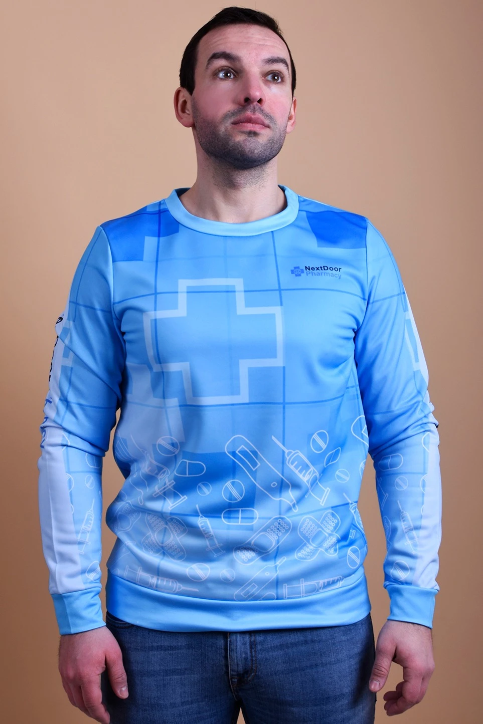 Свитшот Гарри унисекс из футера с полной запечаткой "Nextdoor"#1 Свитшот Гарри унисекс из футера с полной запечаткой "Nextdoor"#1