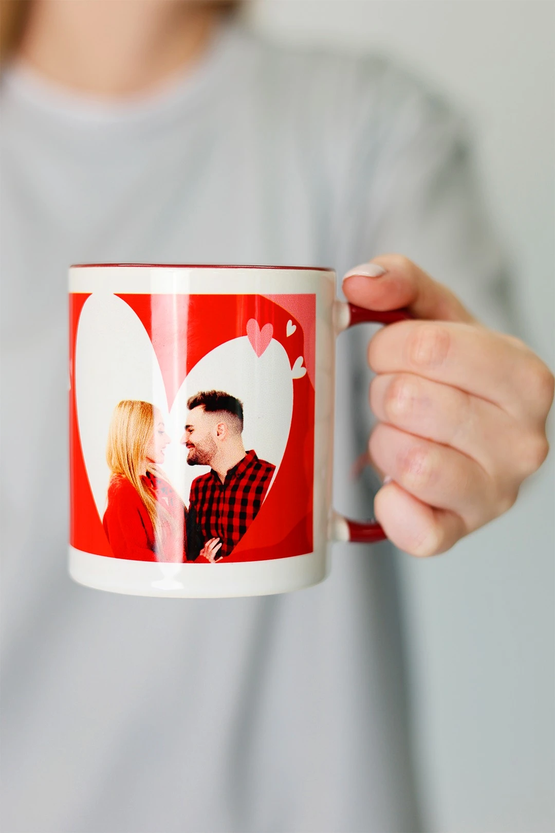 Кружка с цветной каймой и ручкой, с печатью#1 Кружка с цветной каймой и ручкой, с печатью#1