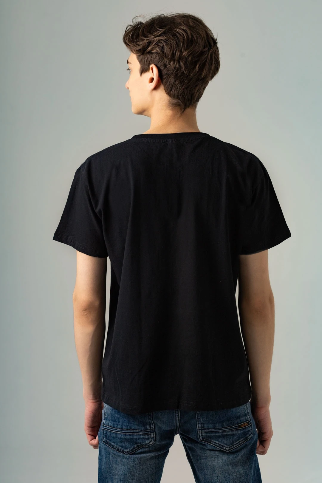 Футболка Мэдисон унисекс, однотонная черная (хлопок)#6