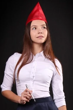 Пилотка Пионер из цветного шелка, однотонная красная#1