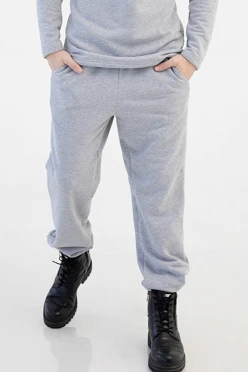 Брюки Итан из футера мужские, однотонные#1