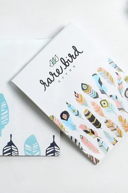 Купить блокнот фирменный А6 на скобе (20 листов)