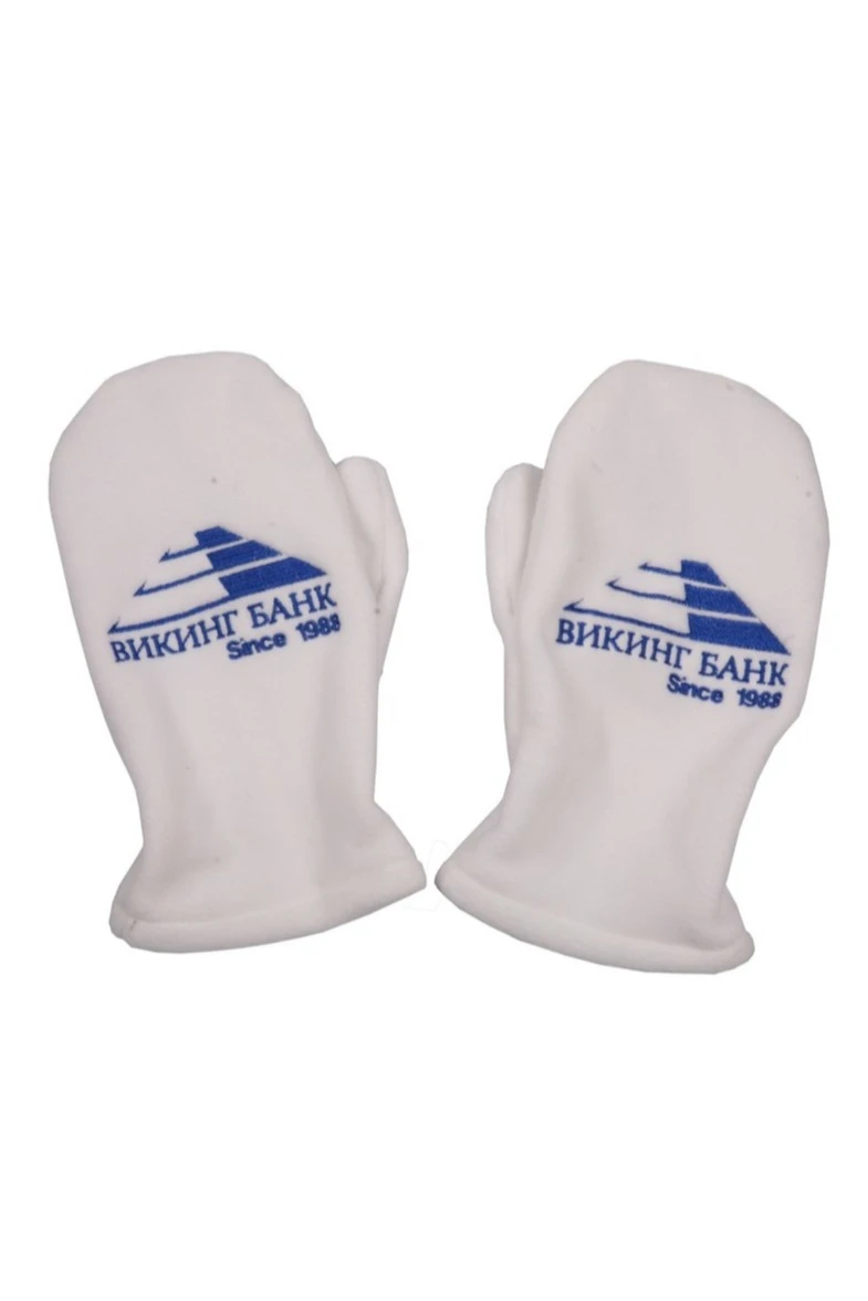 Варежки флисовые однослойные взрослые, однотонные#1