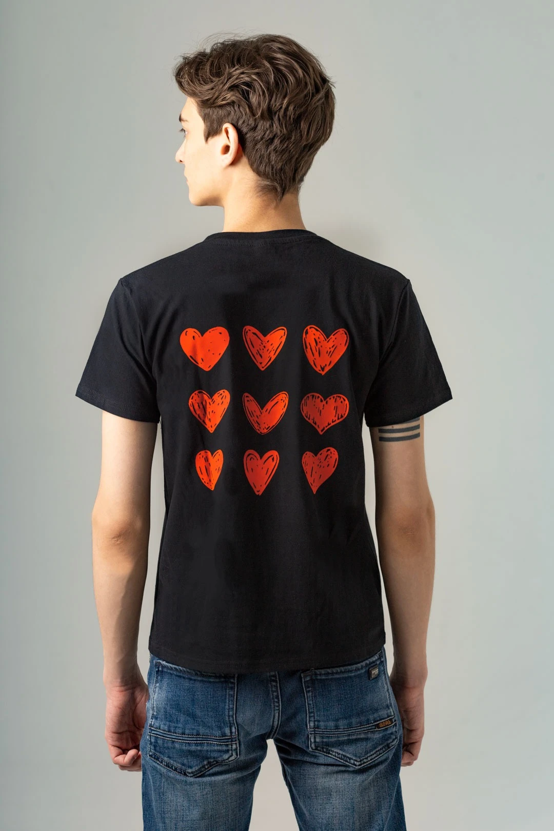 Футболка Мэдисон унисекс, однотонная черная (хлопок)#5