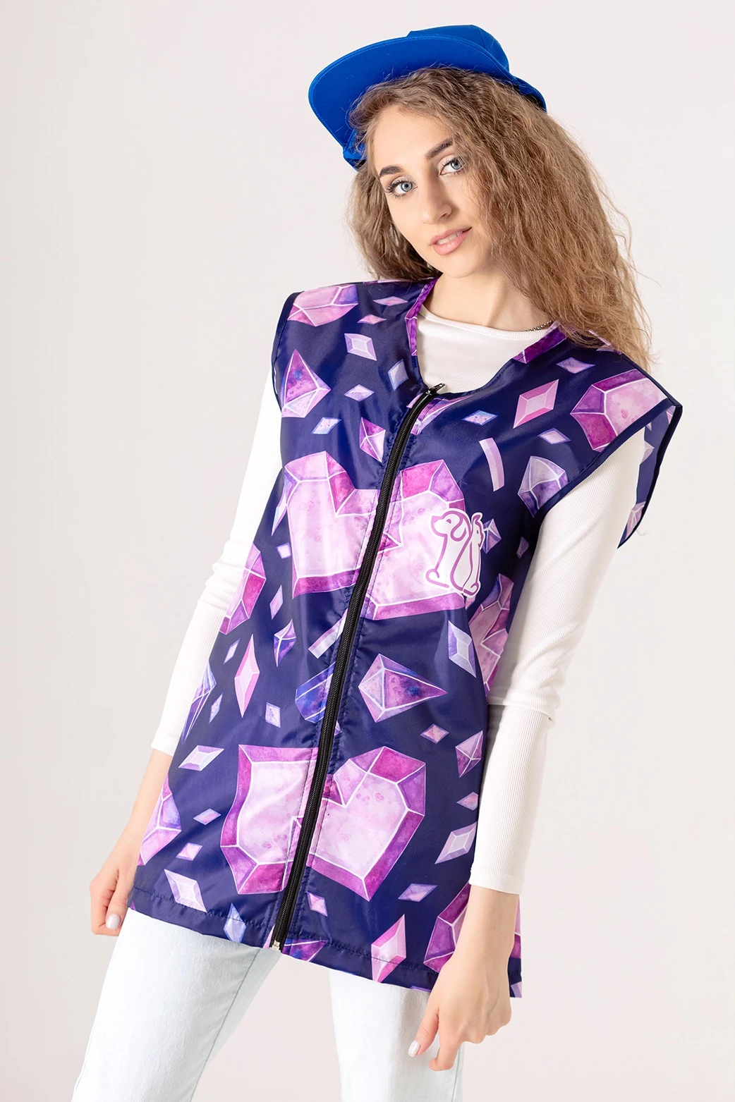 Купить жилет Парма без подклада унисекс, с полной запечаткой "Волонтер"