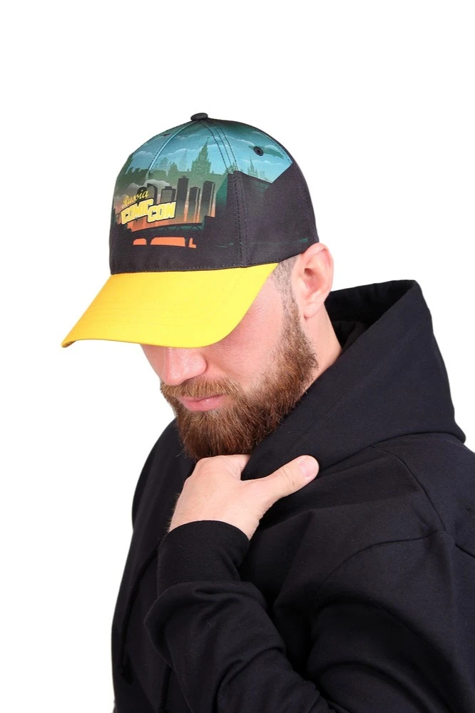 Бейсболка Стандарт взрослая с полной запечаткой (полиэстер) "Russia comic con"#2