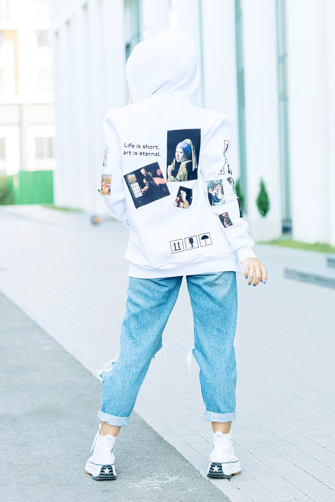 Балахон Рик из футера унисекс, однотонная "Art"#3