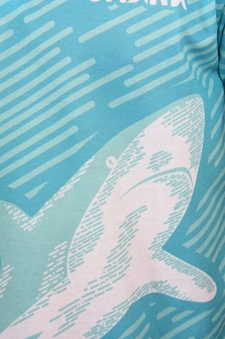 Поло Стар унисекс из ложной сетки с полной запечаткой "Media Shark"#3