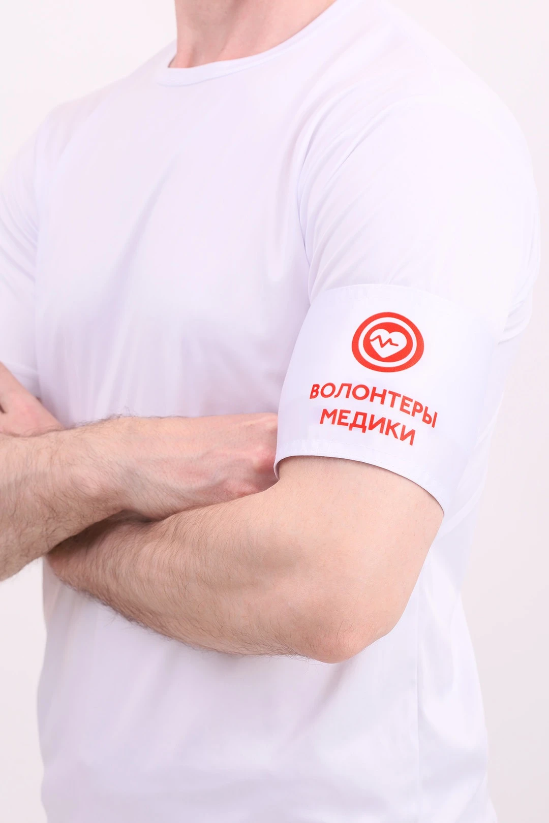 Купить повязку нарукавную 11х25 см двухслойную, с полной запечаткой