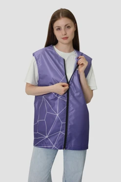 Купить жилет Парма без подклада унисекс, с полной запечаткой "Trevel company"