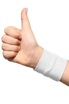 Купить напульсник трикотажный белый детский 6х6 см