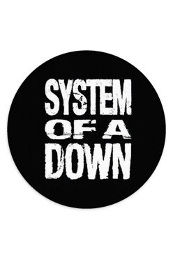 Купить  Шеврон Круг печатный из габардина 9х9 см "System of a down"