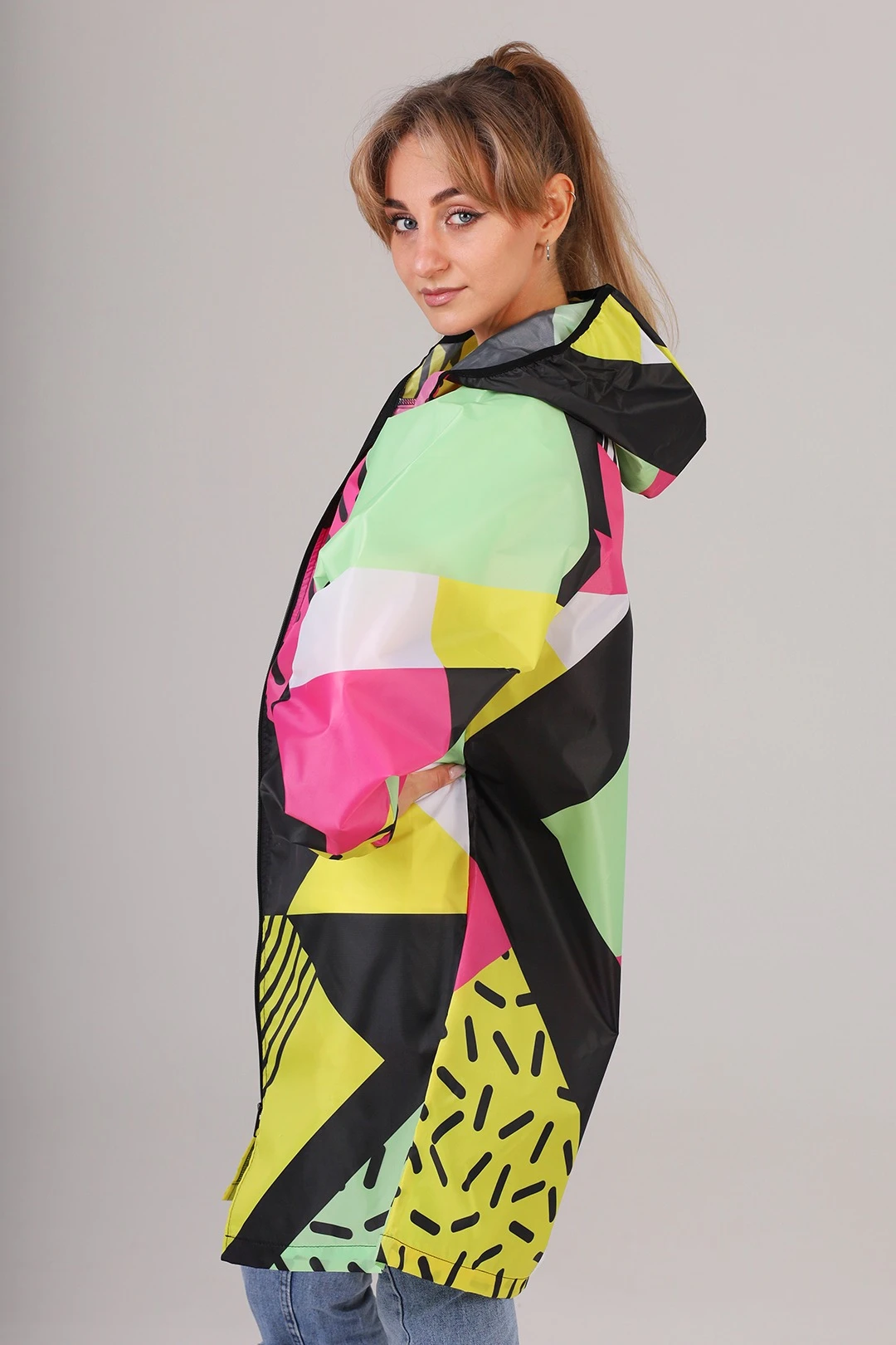 Дождевик Ривер унисекс с полной запечаткой#1 Дождевик Ривер унисекс с полной запечаткой#1