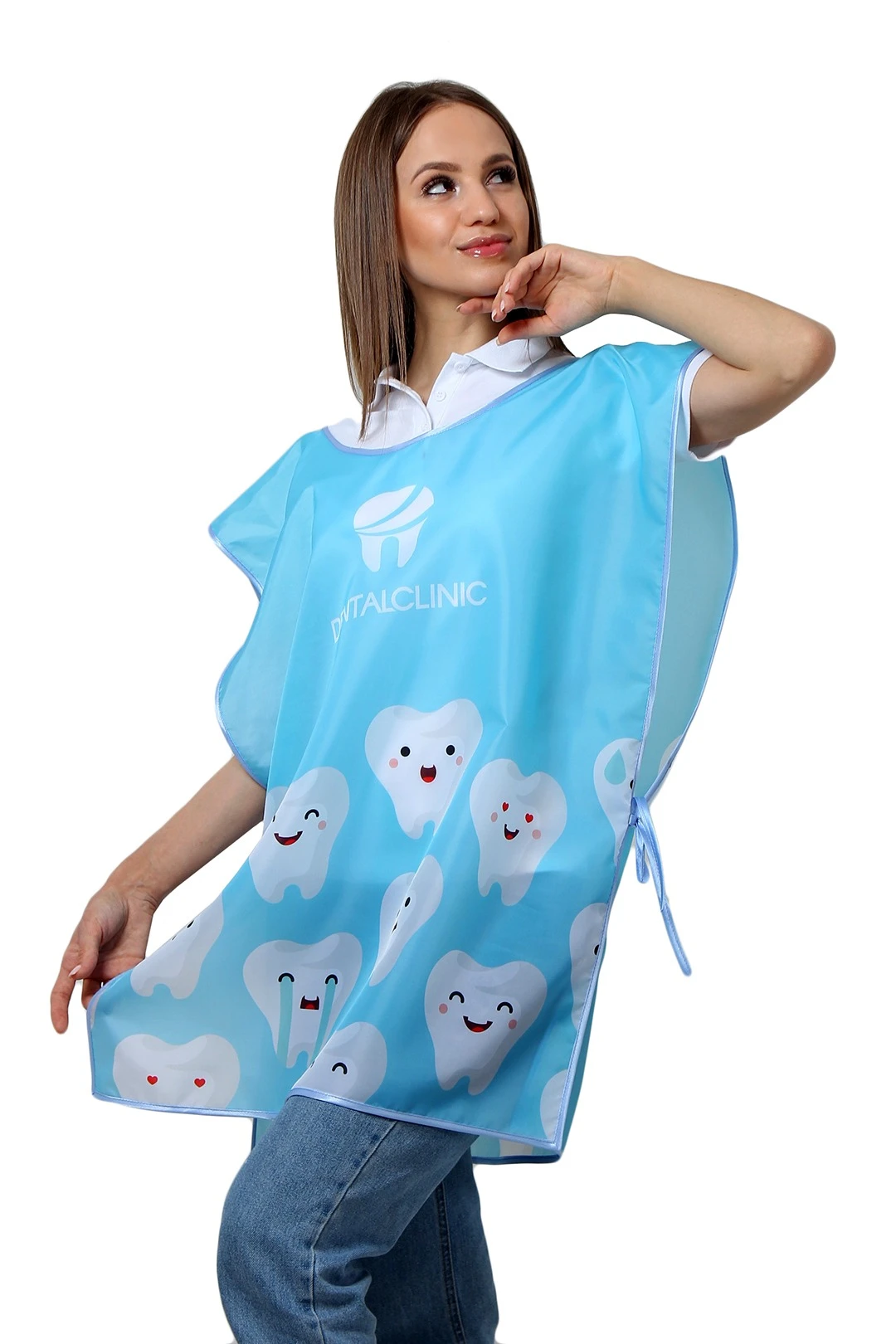 Накидка Инсайт 60х80 см, с полной запечаткой "DENTALCLINIC"#1