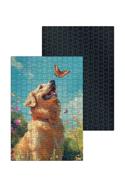 Купить пазл магнитный А3 с принтом "With a butterfly"