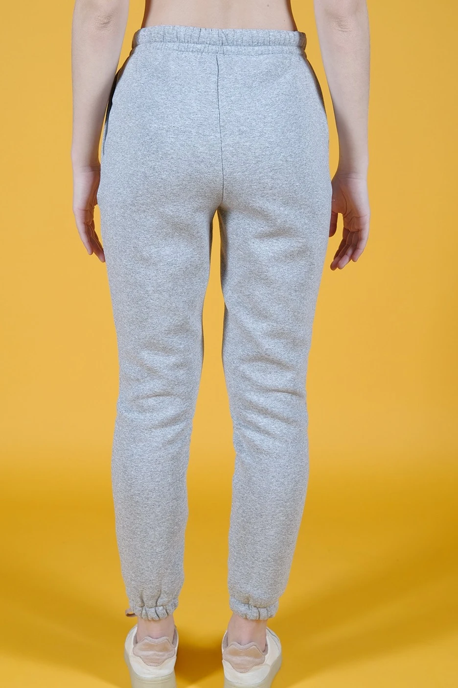 Брюки Итан из футера женские, однотонные#4