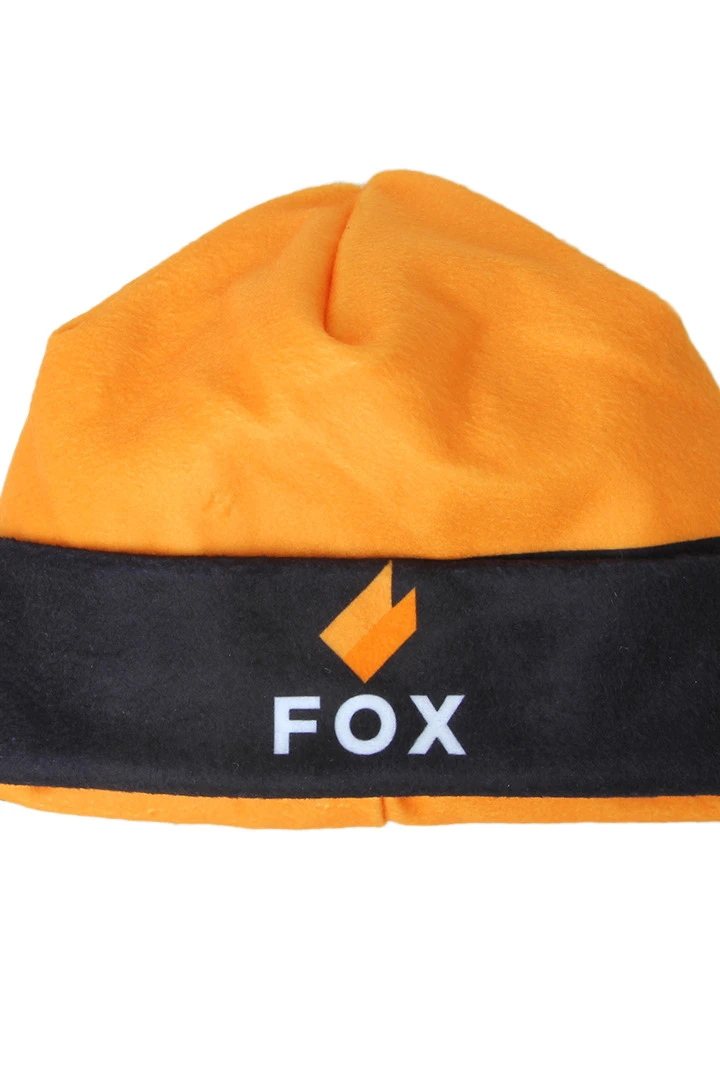 Шапка Лофт флисовая двухслойная взрослая, с полной запечаткой "FOX"#1 Шапка Лофт флисовая двухслойная взрослая, с полной запечаткой "FOX"#1