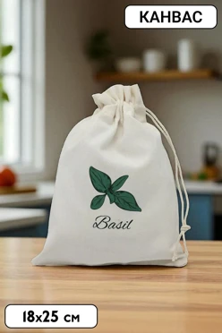 Купить мешочек из канваса с печатью 18х25 см