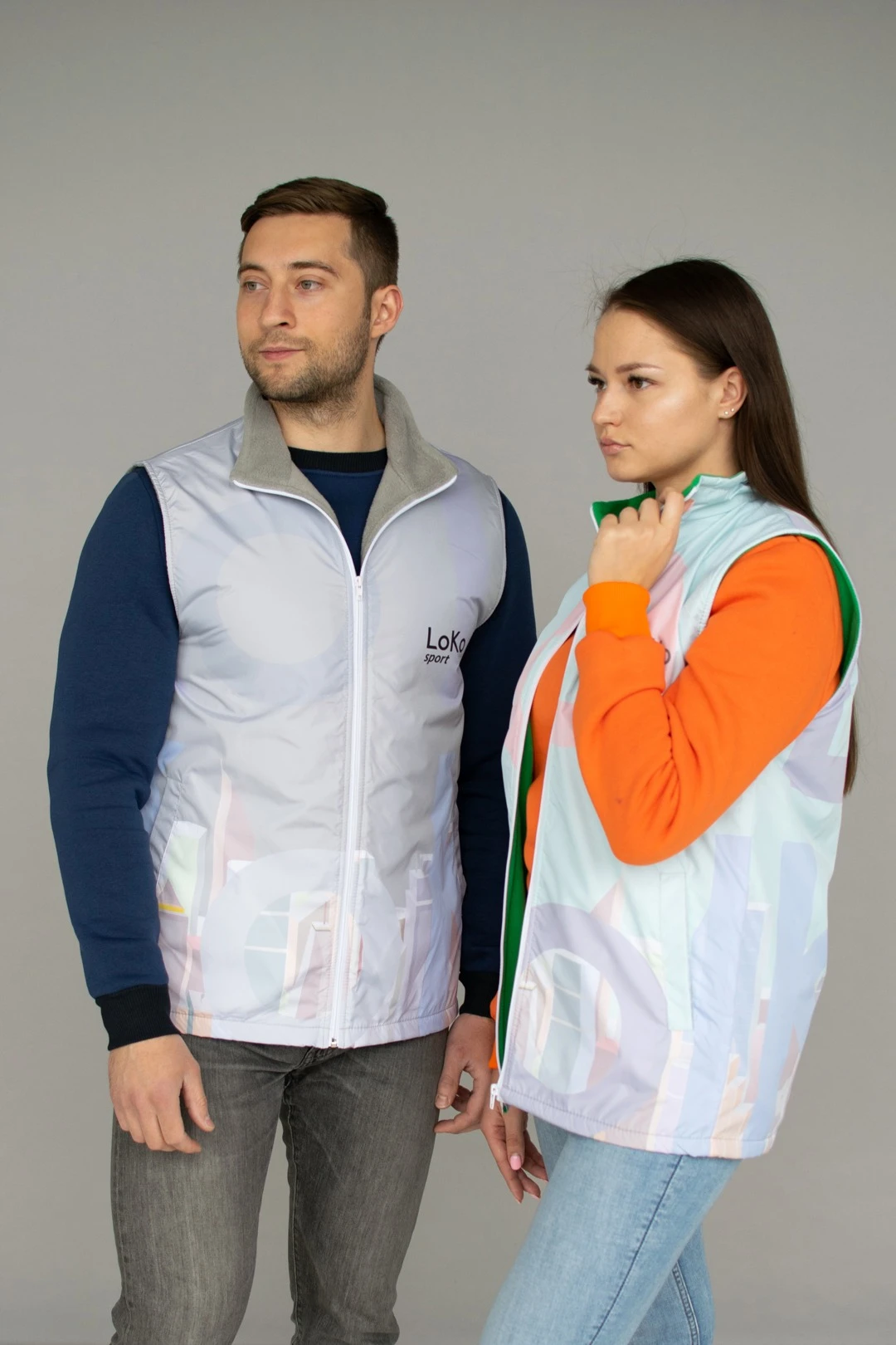 Жилет Пилот с подкладом из флиса унисекс, с полной запечаткой#6 Жилет Пилот с подкладом из флиса унисекс, с полной запечаткой#6