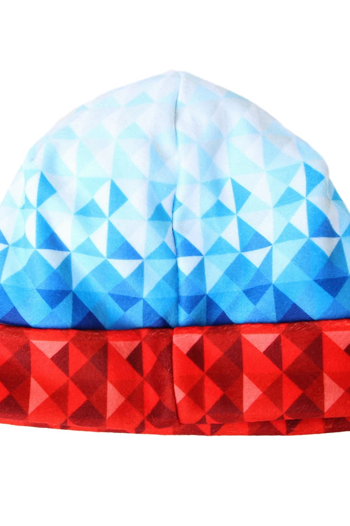 Шапка Лофт флисовая двухслойная взрослая, с полной запечаткой "Russia"#2