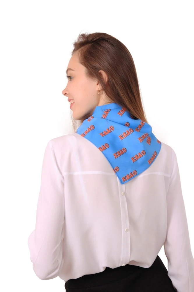 Купить косынку "Квас" из мокрого шелка