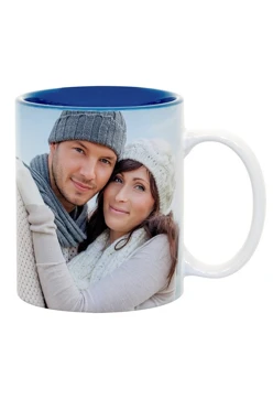 Купить кружку белую с сублимацией, цветную внутри