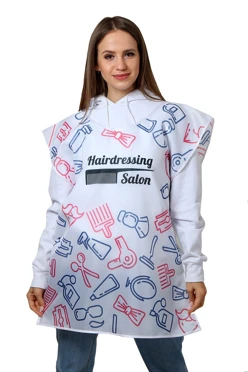 Купить накидку с полной запечаткой 60х80 см "Hairdressing Salon"