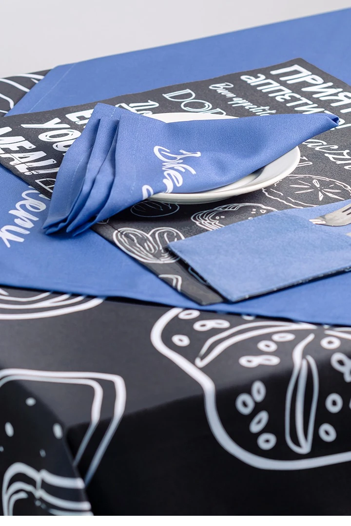 Купить салфетку из полиэстера 40х40 см, с полной запечаткой "Bakery" Купить салфетку из полиэстера 40х40 см, с полной запечаткой "Bakery"