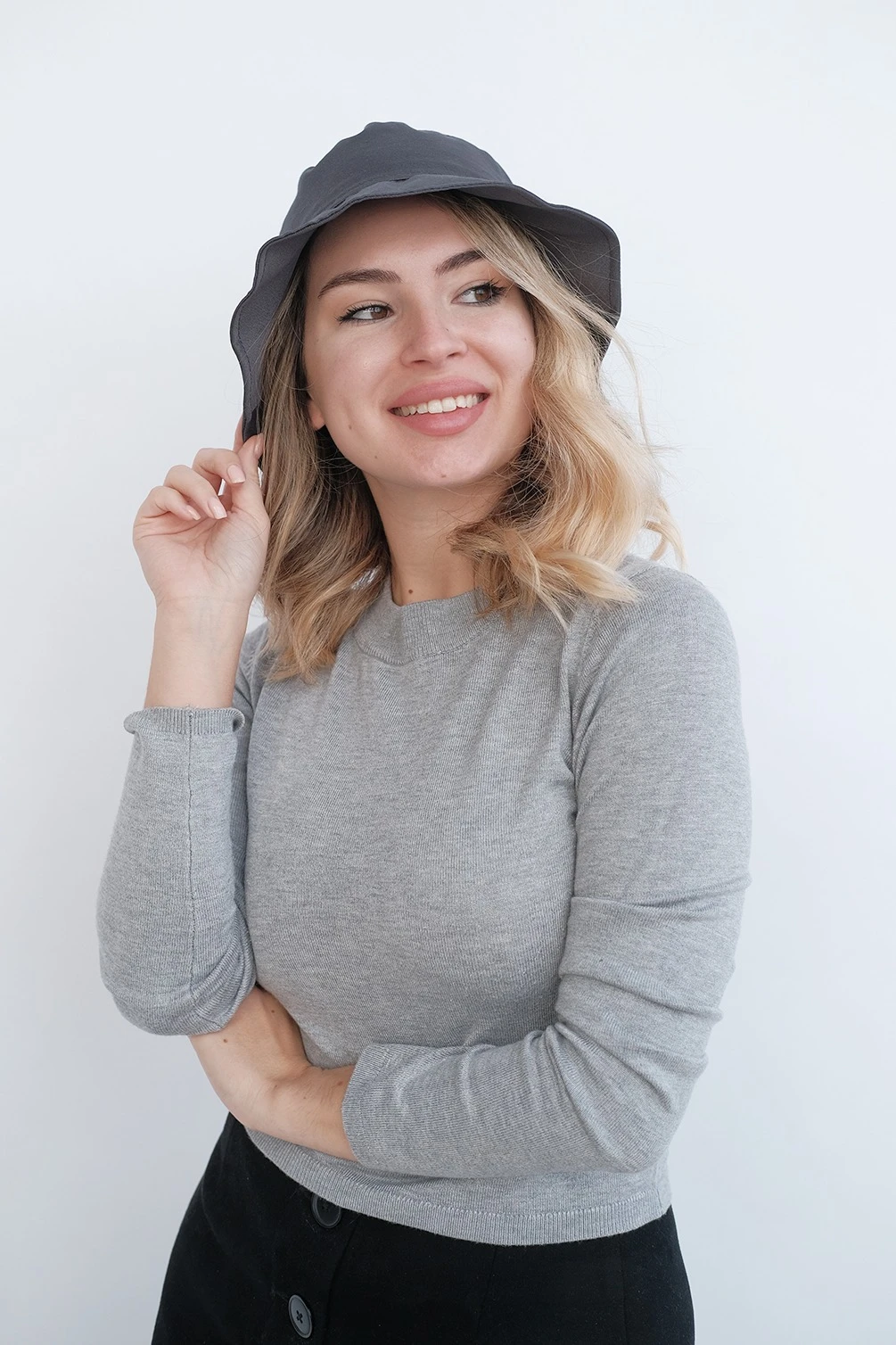 Панама Мальта из греты с узкими полями, однотонная#2 Панама Мальта из греты с узкими полями, однотонная#2