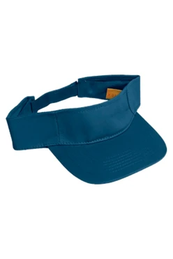 Козырек Карри на липучке узкий, однотонный синий (хлопок)#1