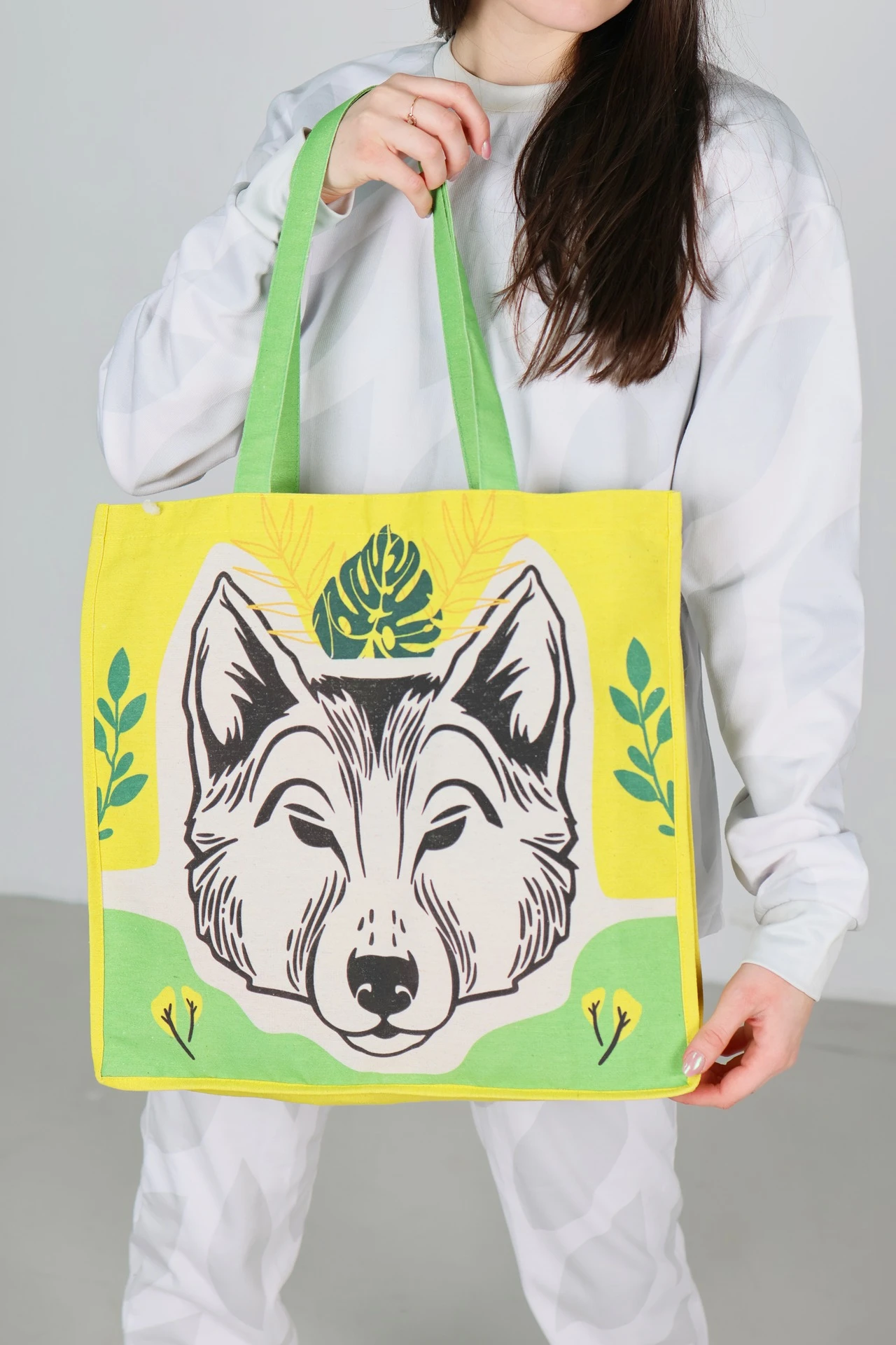 Сумка Киндо из двунитки 40х40х10 см, с полной запечаткой#1