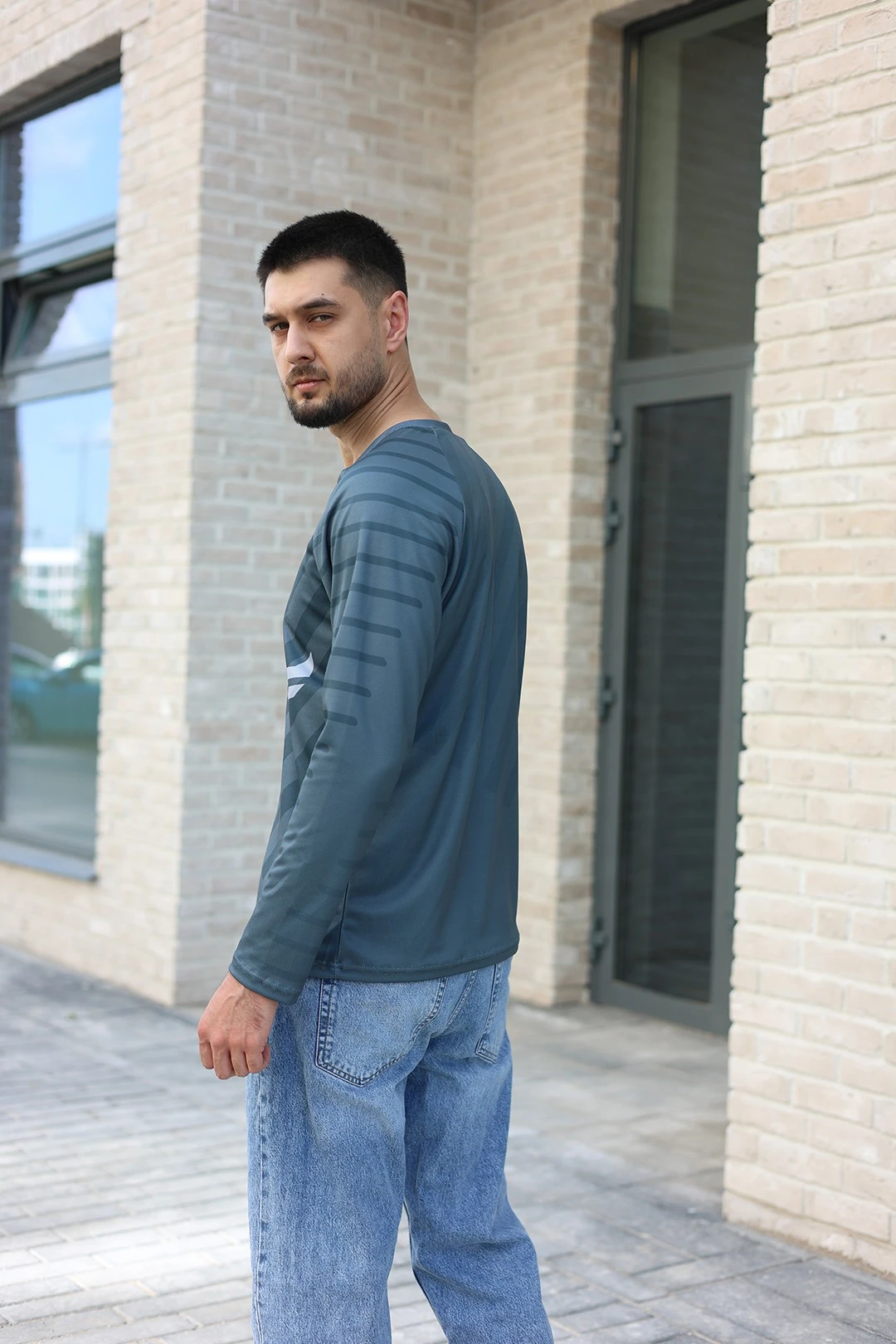 Лонгслив Спэйс Плюс унисекс с полной запечаткой "Flame"#3