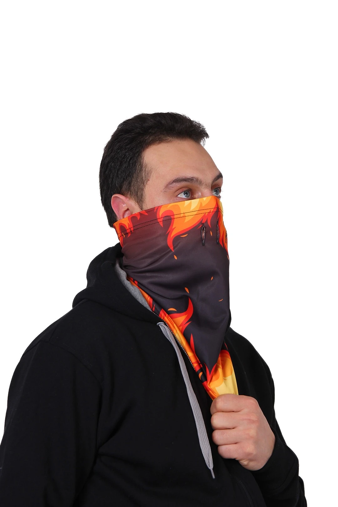 Бафф Айсберг однослойный взрослый, с принтом "Fire"#3 Бафф Айсберг однослойный взрослый, с принтом "Fire"#3