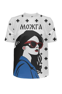 Купить футболку Теренс оверсайз из футера хб унисекс с принтом "Mozhga"