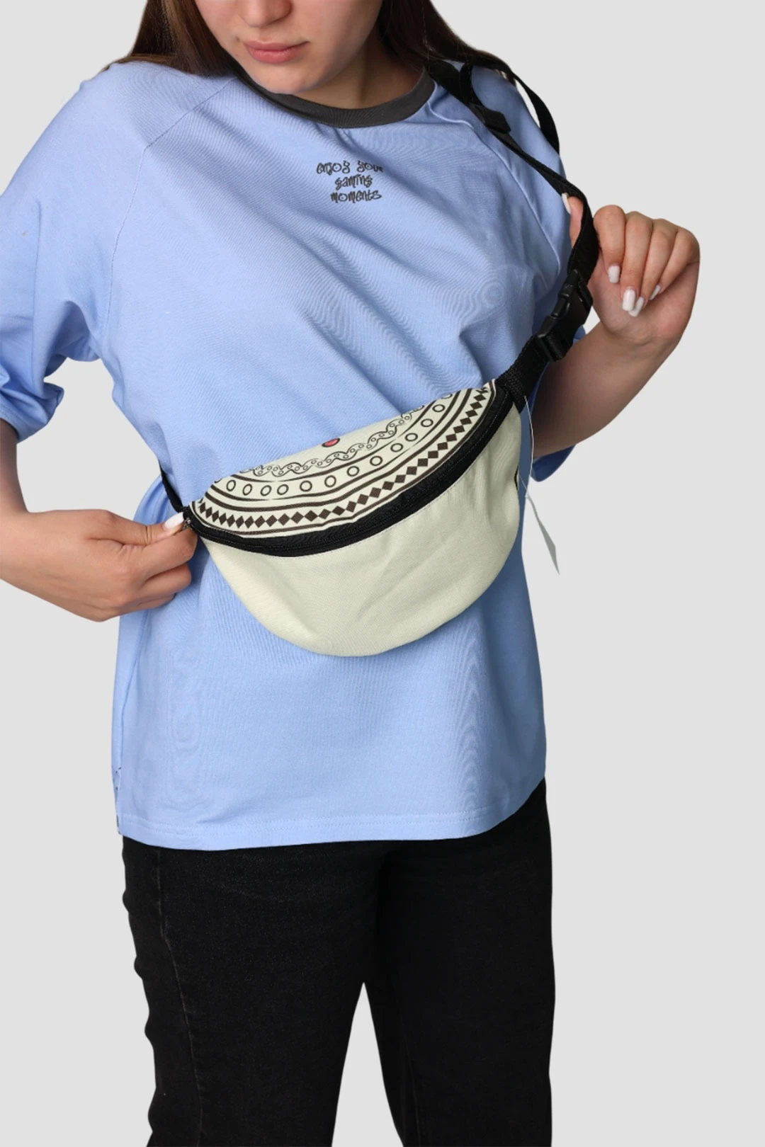 Купить сумку Тимми поясная с принтом "Pine tree pattern" Купить сумку Тимми поясная с принтом "Pine tree pattern"