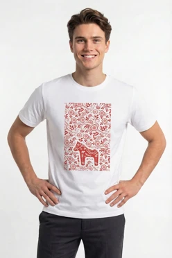 Купить футболку Ампир унисекс, однотонную "Cute Horse"