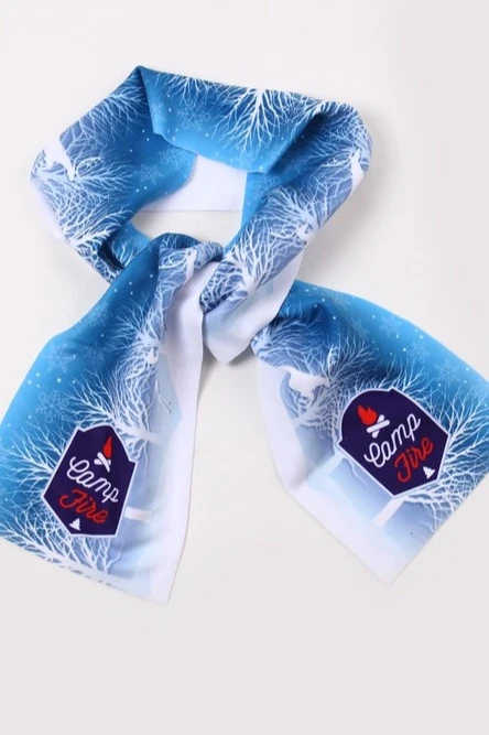 Шарф однослойный утепленный 15х150 см, с полной запечаткой "Camp"#5 Шарф однослойный утепленный 15х150 см, с полной запечаткой "Camp"#5
