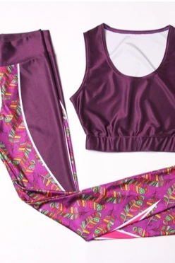 Купить комплект женский с принтом "Magic Leaves"